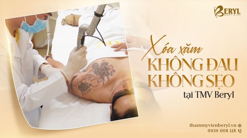 Giải pháp xóa xăm không sẹo tại Beryl với công nghệ tiên tiến