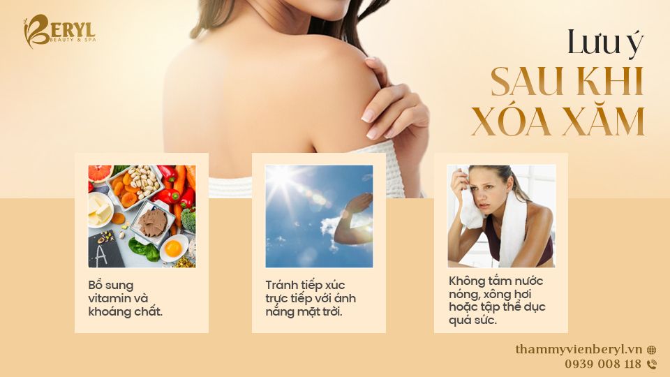 Lưu ý sau khi xóa xăm để không để lại sẹo