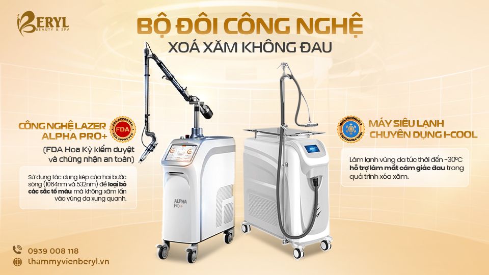 Ưu điểm vượt trội khi xóa hình xăm lớn tại Beryl