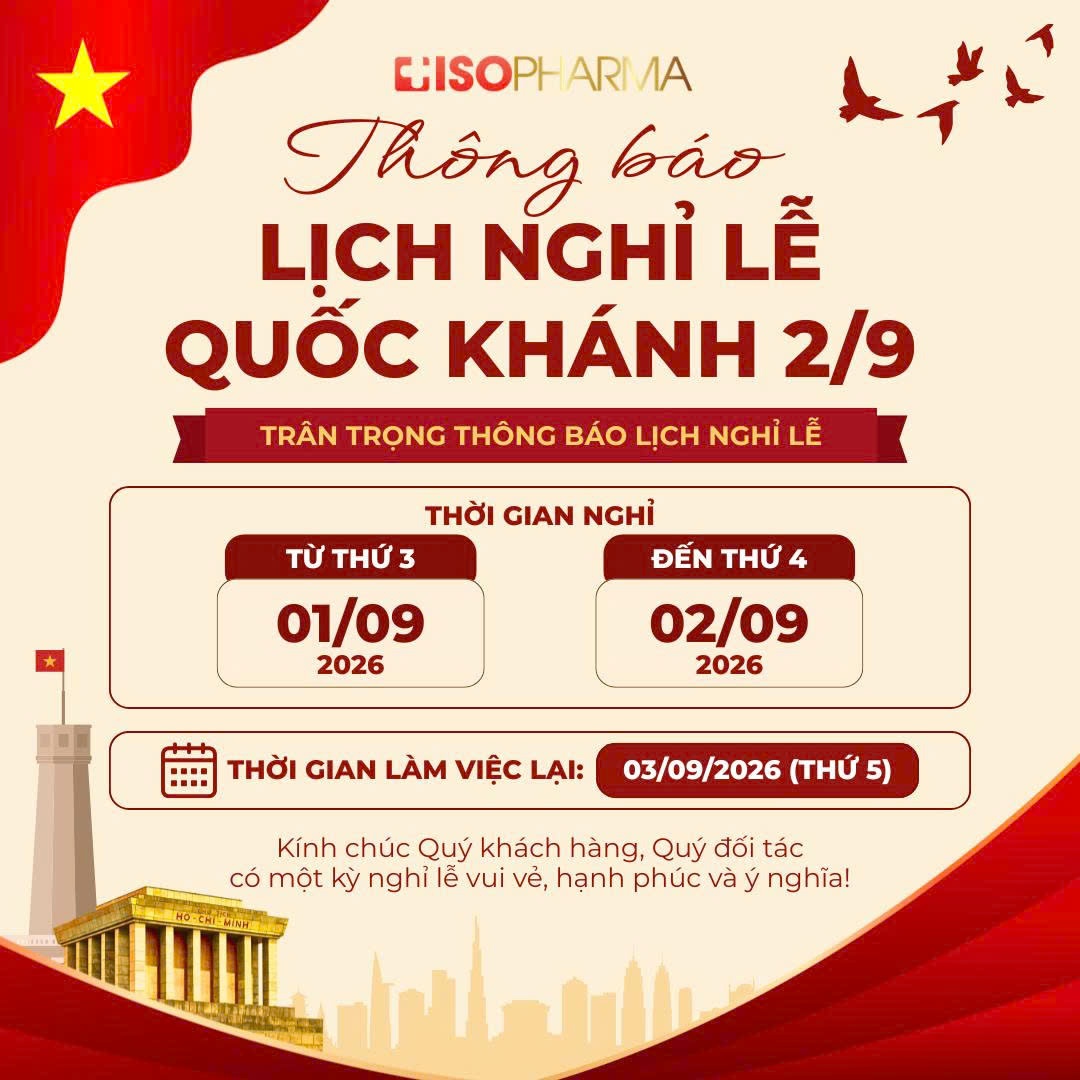 THÔNG BÁO LỊCH NGHỈ LỄ QUỐC KHÁNH 02/09/2026