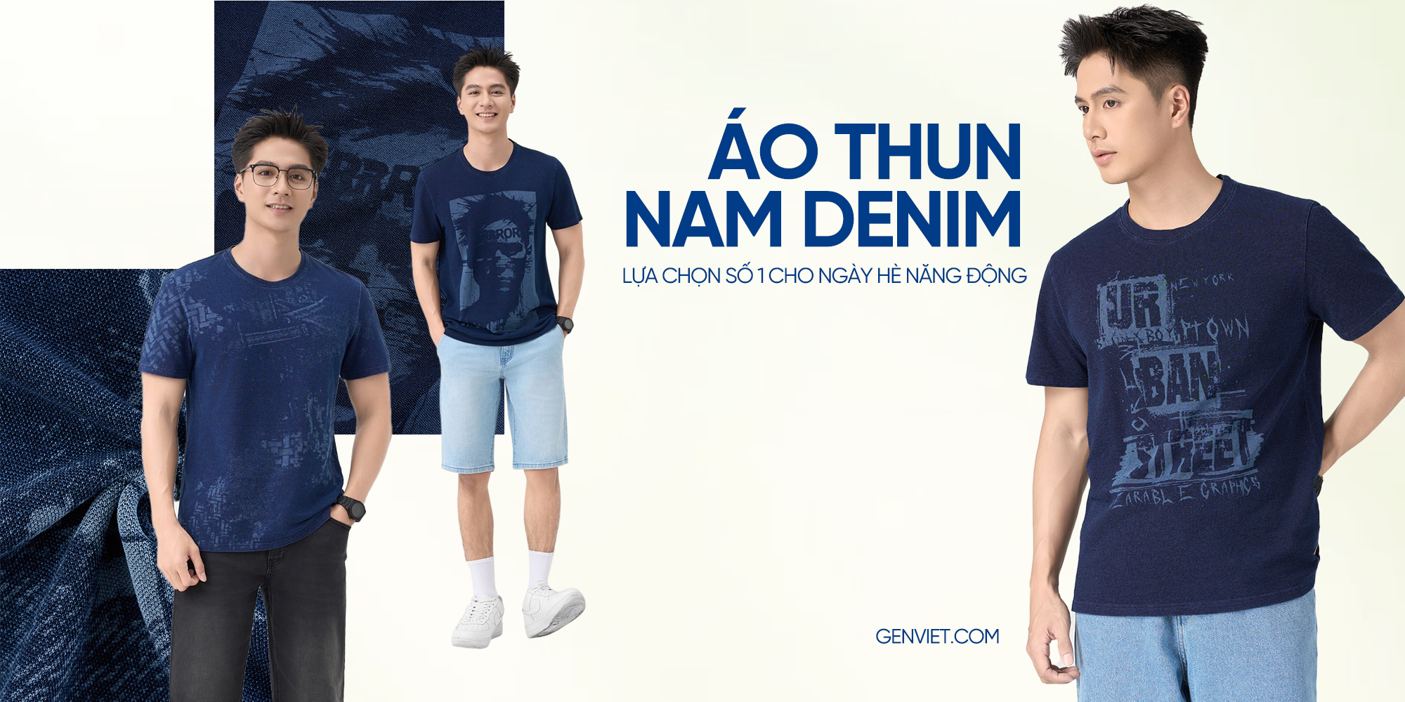ÁO THUN NAM DENIM – DẪN ĐẦU XU HƯỚNG THỜI TRANG NAM MÙA HÈ 2026