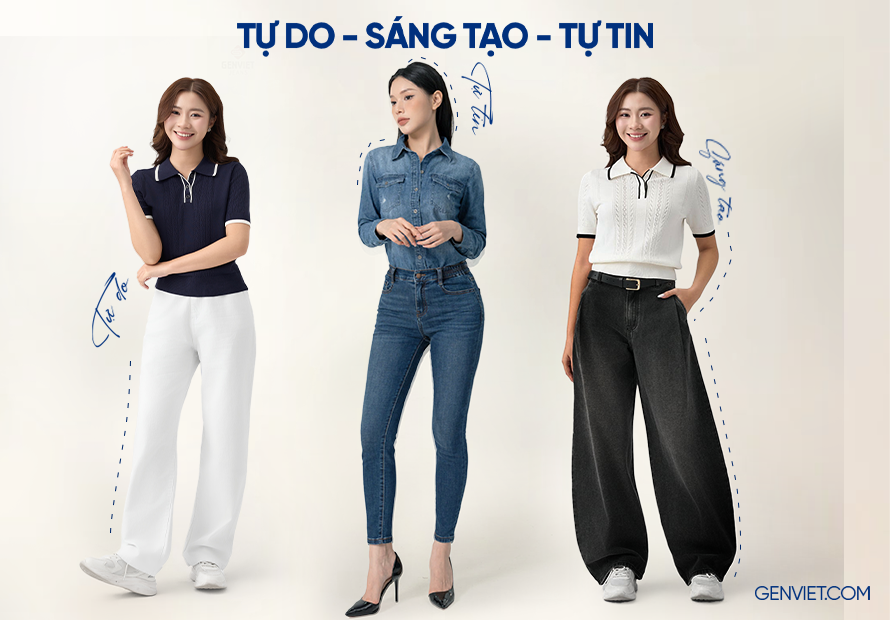 CHỌN DÁNG QUẦN – ĐOÁN NGAY CÁ TÍNH: QUẦN JEANS TIẾT LỘ BẠN LÀ AI?