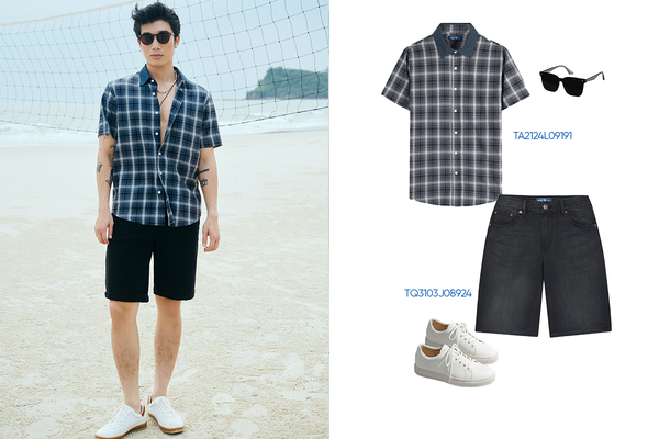 Áo thun và quần jeans là combo ai cũng có trong tủ đồ
