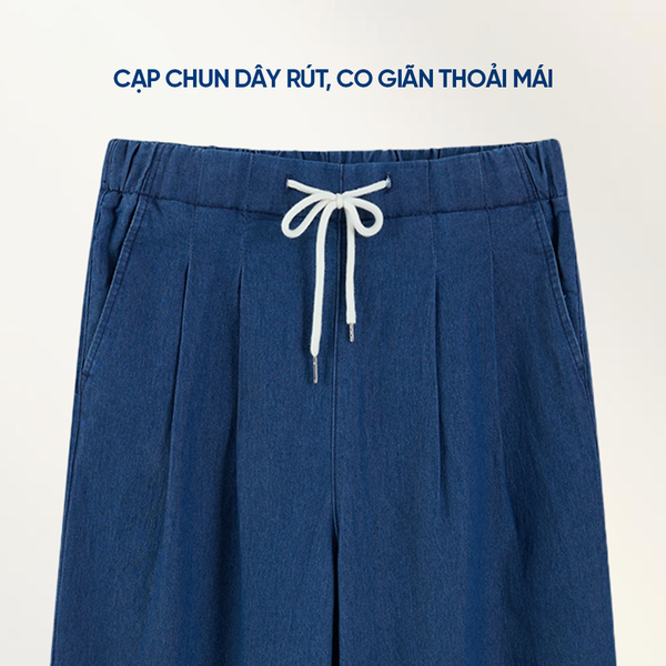 Cạp chun dây rút, co giãn thoải mái