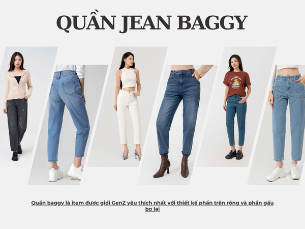 Baggy - Phong cách quần jean mới trẻ trung
