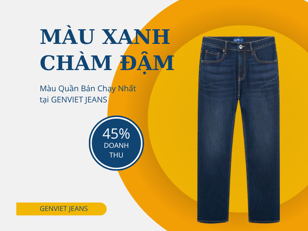 Quần jean nữ màu xanh chàm đậm
