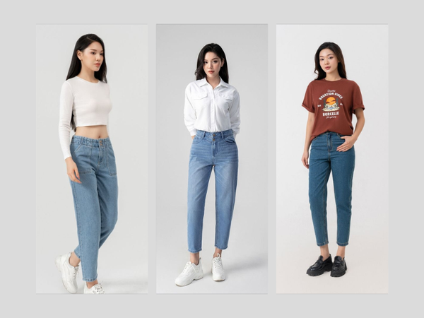 Phối đồ với quần baggy jean nu