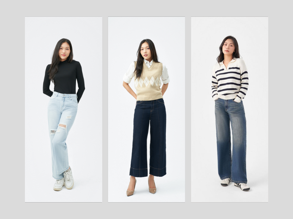 Phối đồ với quần jean nữ ống suông