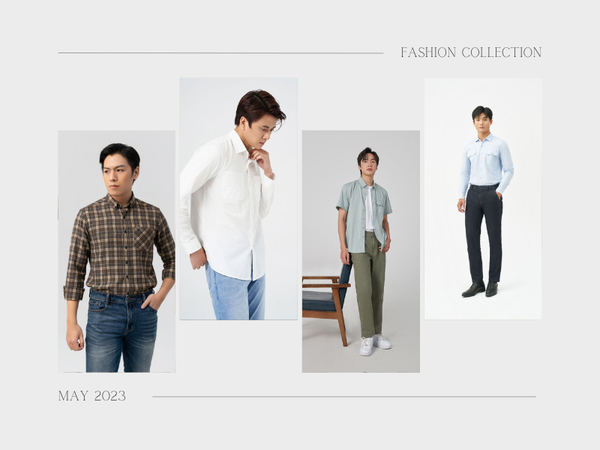 Quần jean nam phối với áo sơ mi công sở