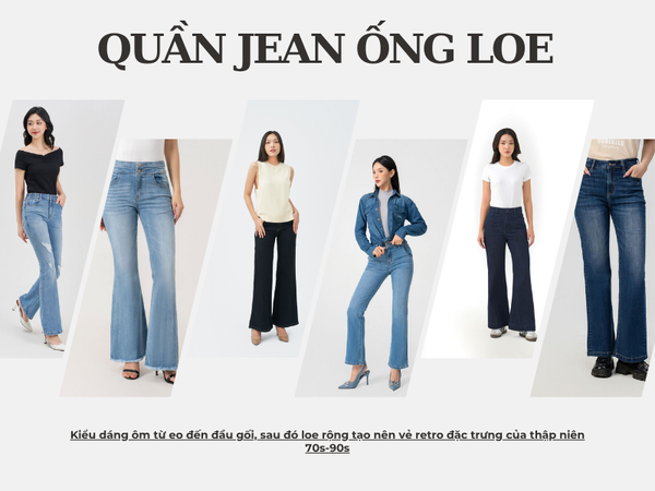 Quần jean ống loe là đặc trưng phong cách retro thập niên 70