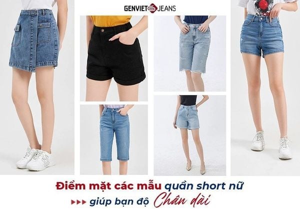 Quần Short Jean Nữ - Quần Sooc Nữ Jean