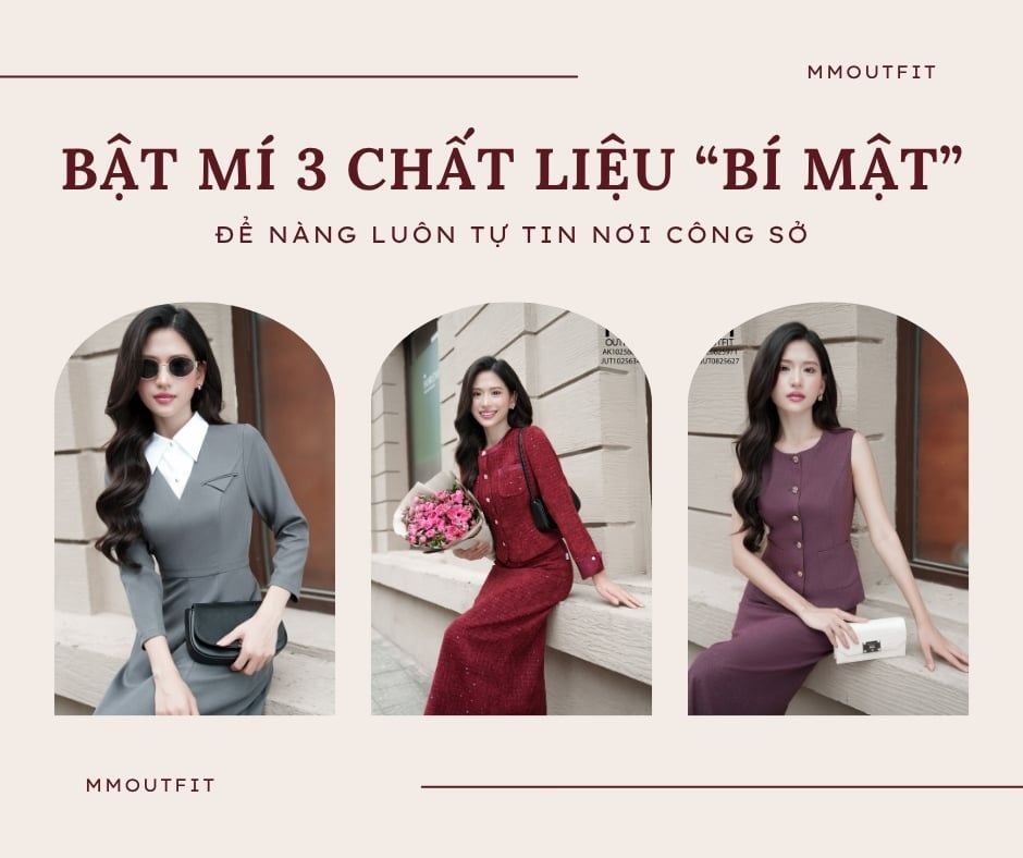 Bật mí 3 chất liệu “bí mật” để nàng luôn tự tin nơi công sở