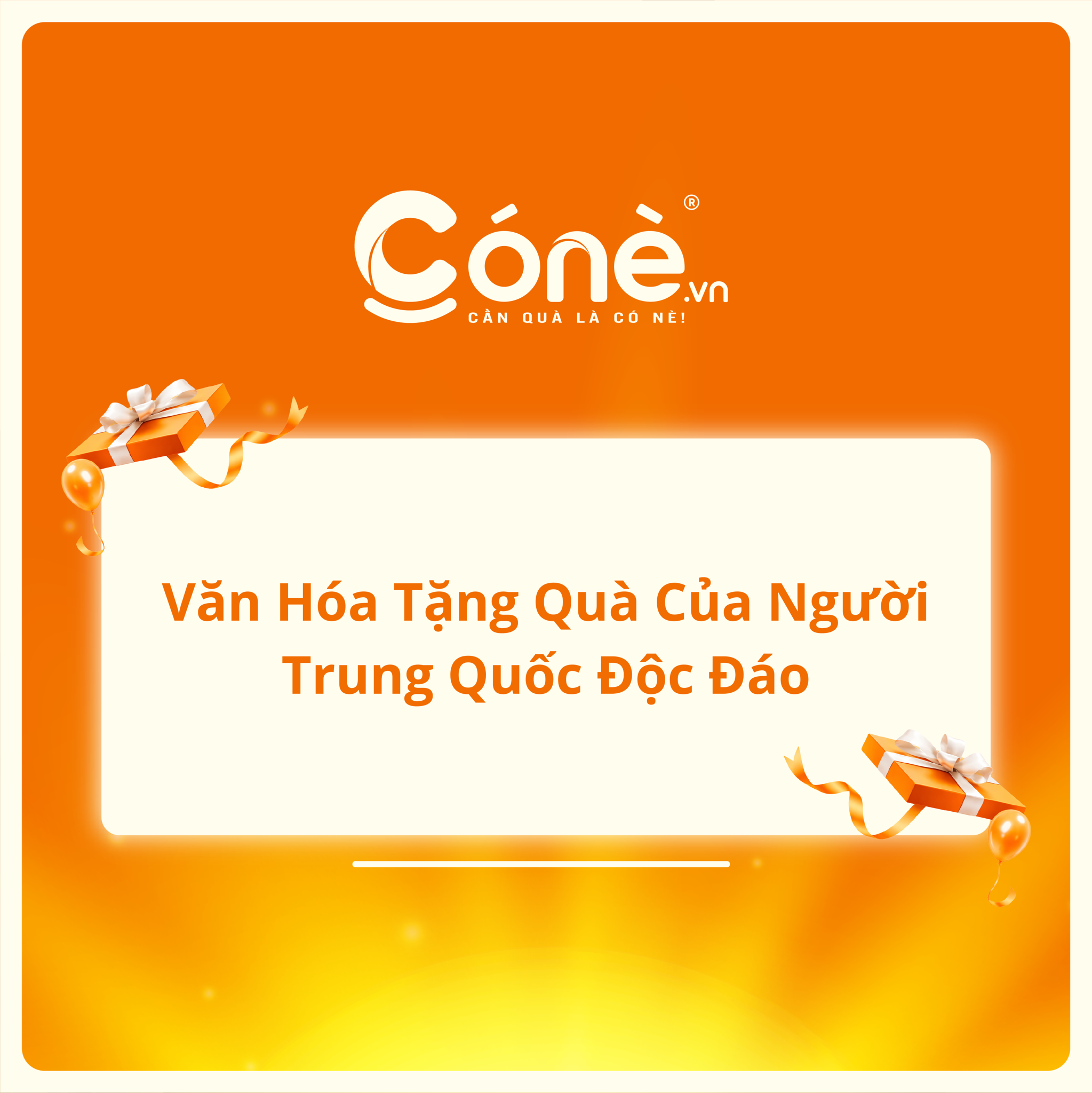 Văn Hóa Tặng Quà Của Người Trung Quốc Độc Đáo