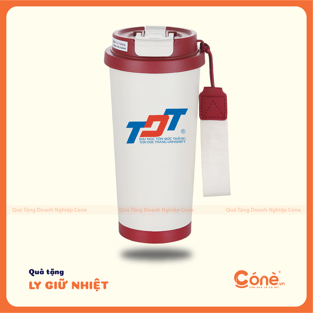 Ly giữ nhiệt in logo quà tặng tuyển sinh của Quà Tặng Cone