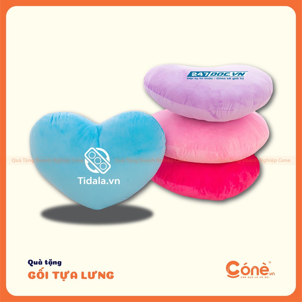 gối tựa lưng trái tim 3