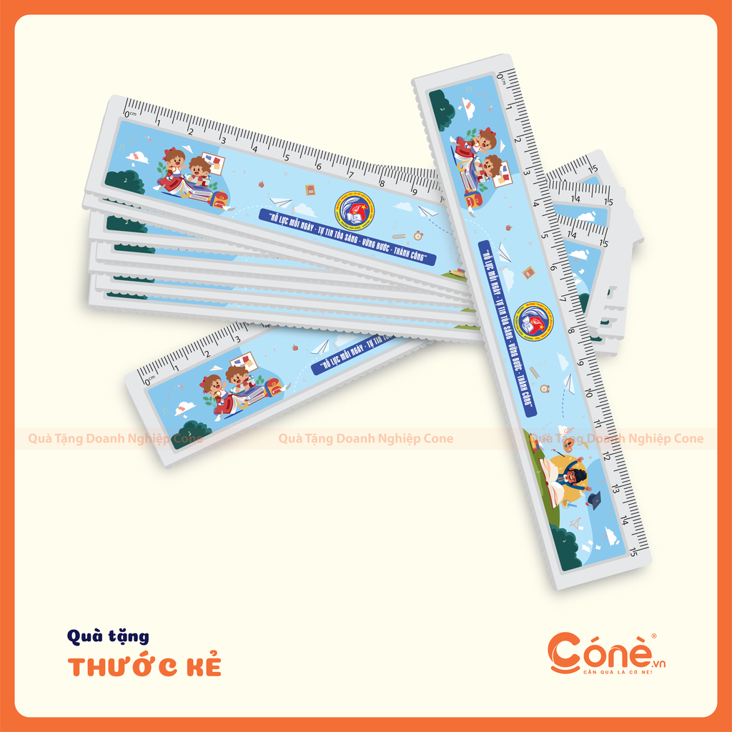 Thước kẻ in logo quà tặng tuyển sinh