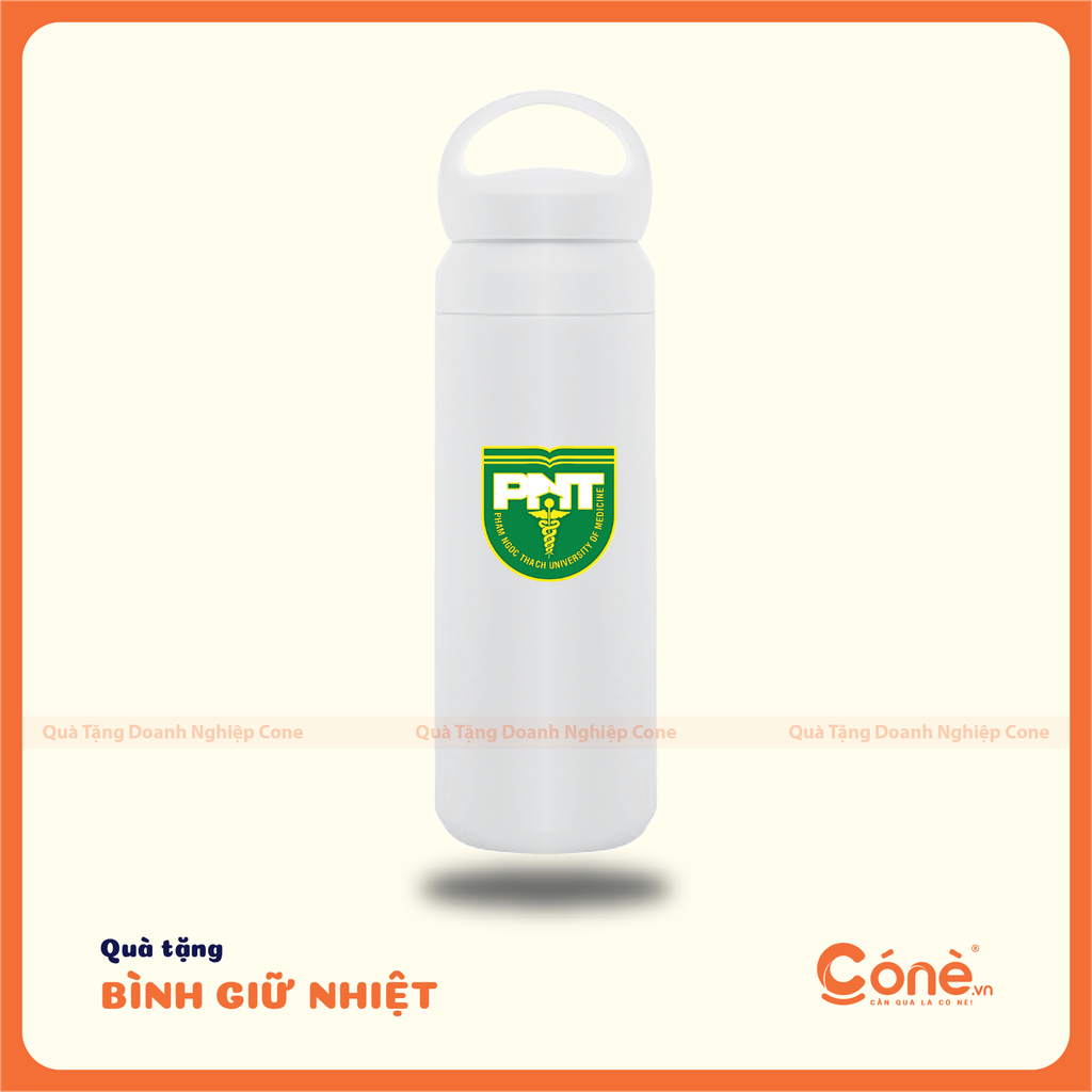 Bình giữ nhiệt in logo quà tặng tuyển sinh cho sinh viên