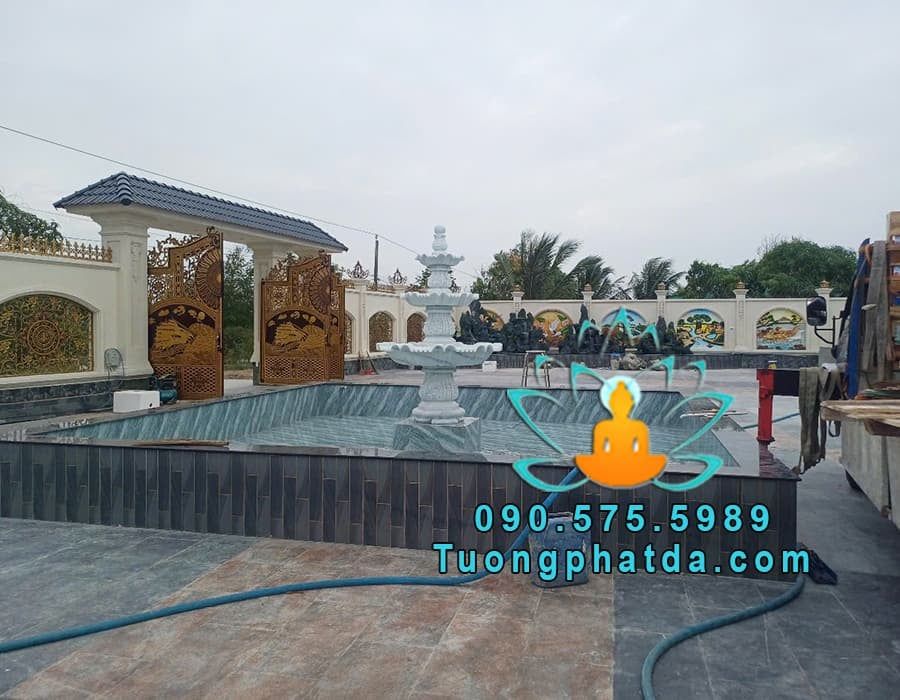 Cung Cấp Đài Phun Nước Đá 3 Tầng Sân Vườn Đẹp Tại Đà Nẵng