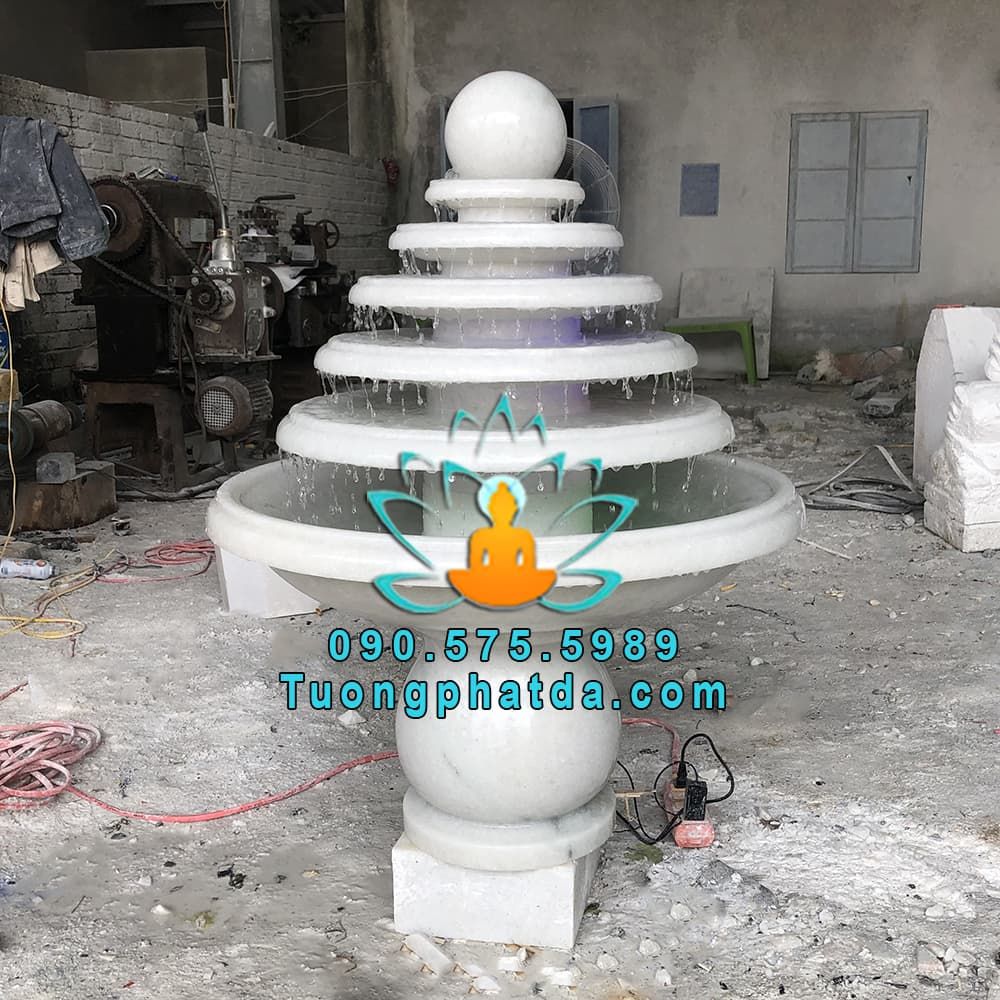 Đài Phun Nước Đá Phong Thủy Luân Hồi Đẹp Tại Vĩnh Long