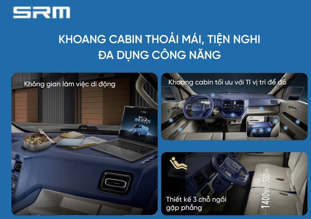 xe van điện srm e80