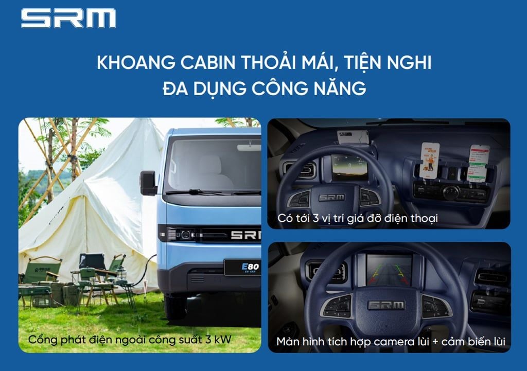 xe van điện srm e80