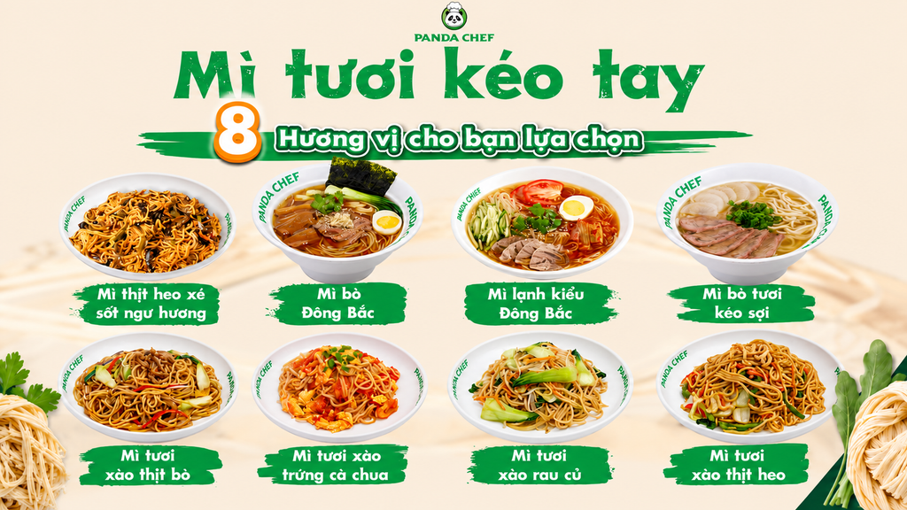 NHỮNG MÓN MÌ TƯƠI NHẤT ĐỊNH PHẢI THỬ KHI ĐẾN PANDA CHEF