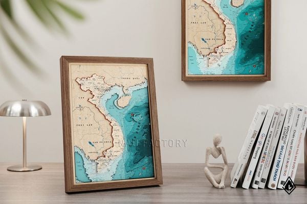 Tranh gỗ 3D Bản đồ Việt Nam – Đưa niềm tự hào Việt vào không gian sống