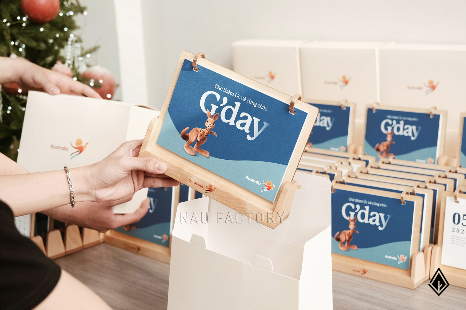set quà gỗ