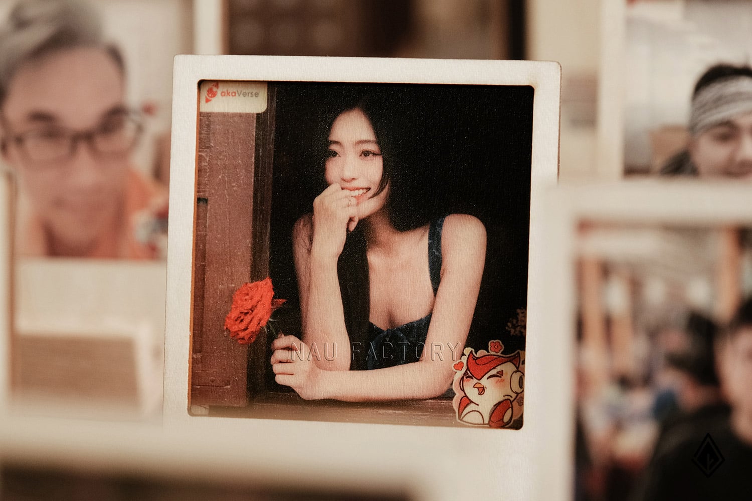 set lịch vạn niên và tranh gỗ