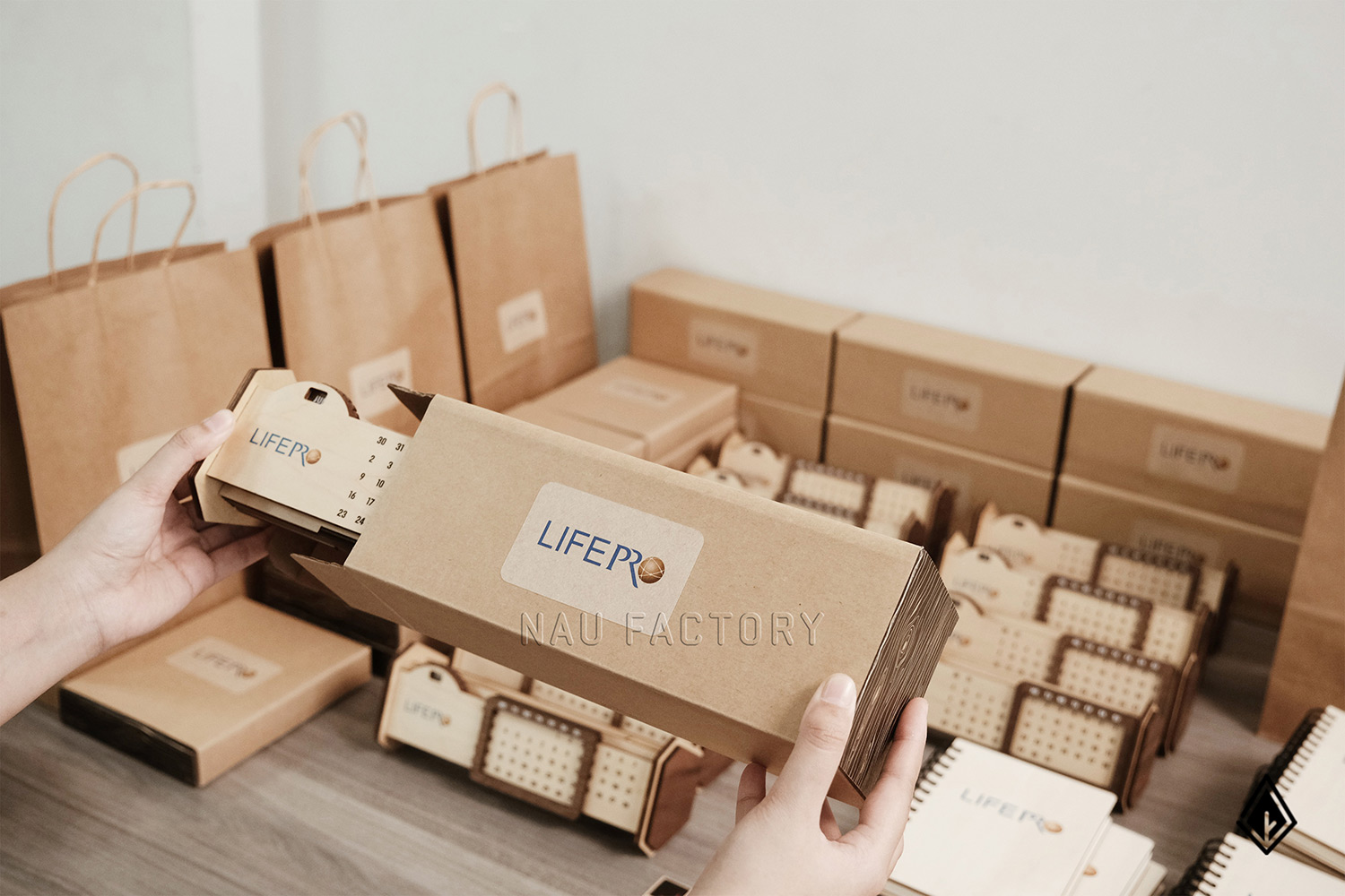 set quà tặng gỗ