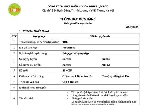 Danh sách đơn hàng tháng 02/2026
