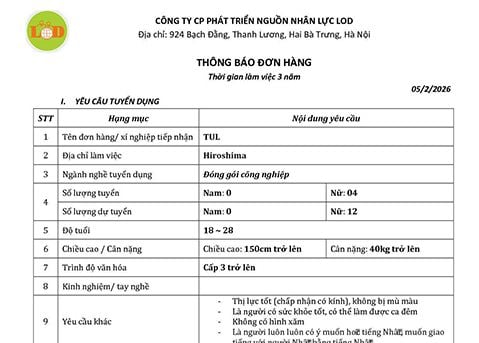 Danh sách đơn hàng tháng 02/2026