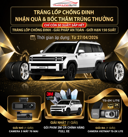 Chương Trình Tráng Lốp Chống đinh - Nhận Quà & Bốc Thăm Trúng Thưởng