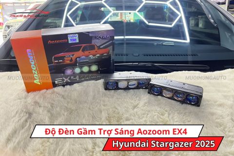 Độ Đèn Gầm Trợ Sáng Aozoom EX4 Cho Xe Hyundai Stargazer 2025