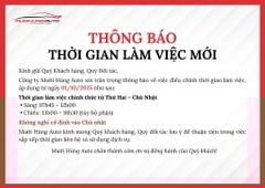 Thông Báo Về Việc Điều Chỉnh Thời Gian Làm Việc