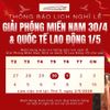 Thông báo Lịch Nghỉ Lễ 30/4 - 1/5