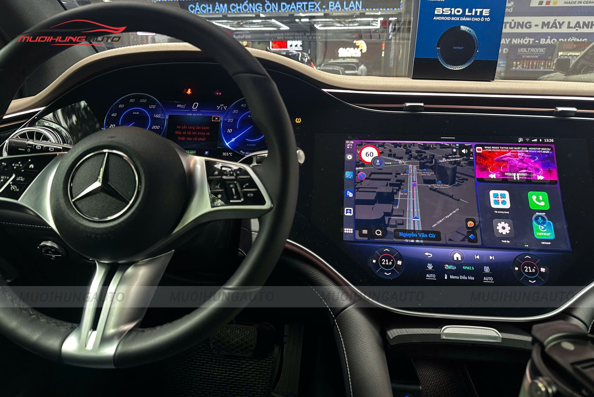 Android Box cho ô tô Mercedes-Benz EQE 500 2025