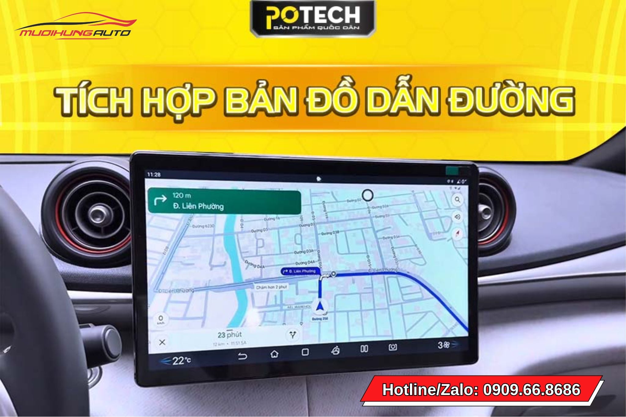 Android Box xe hơi Potech EX10