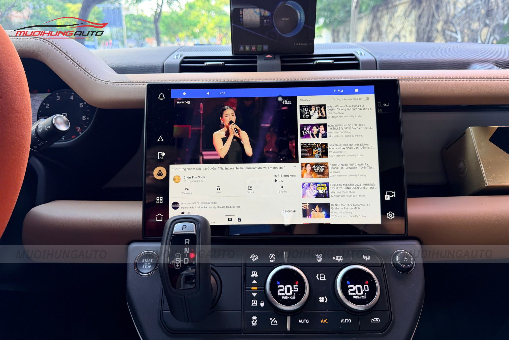 Android Box xe Land Rover Defender 2025