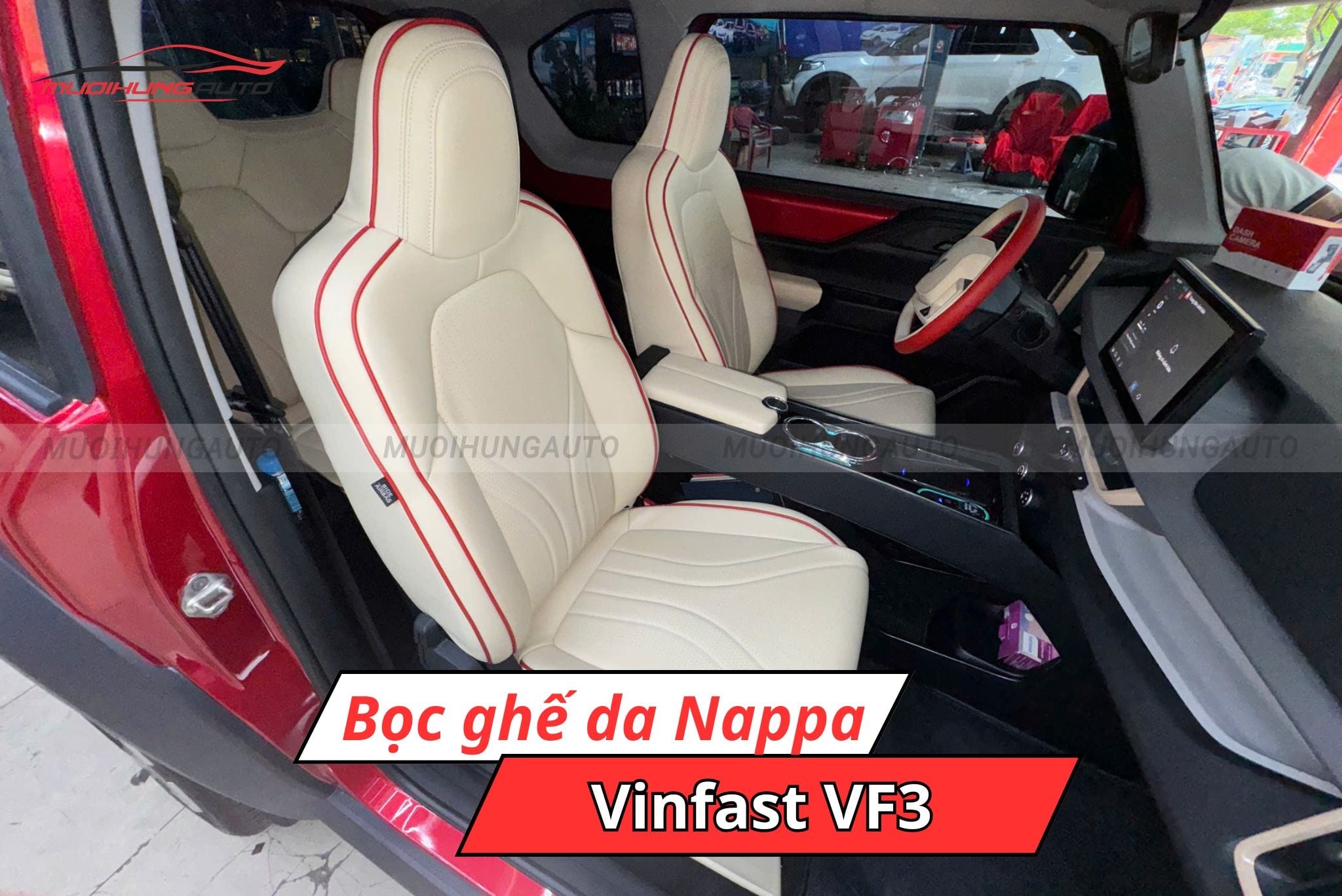 Bọc da Nappa cho xe hơi Vinfast VF3