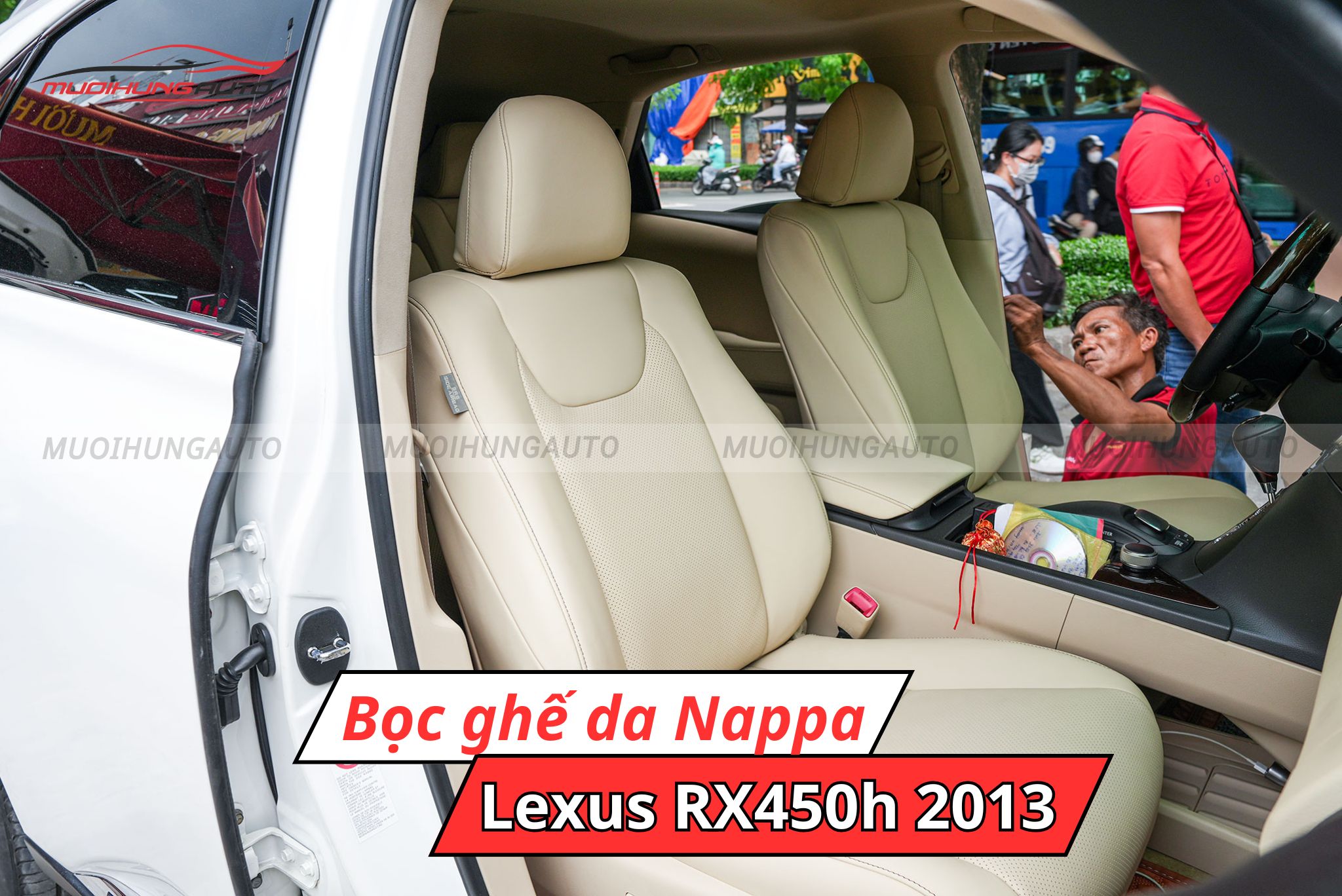 Bọc ghế da Nappa cho Lexus RX450h 2013