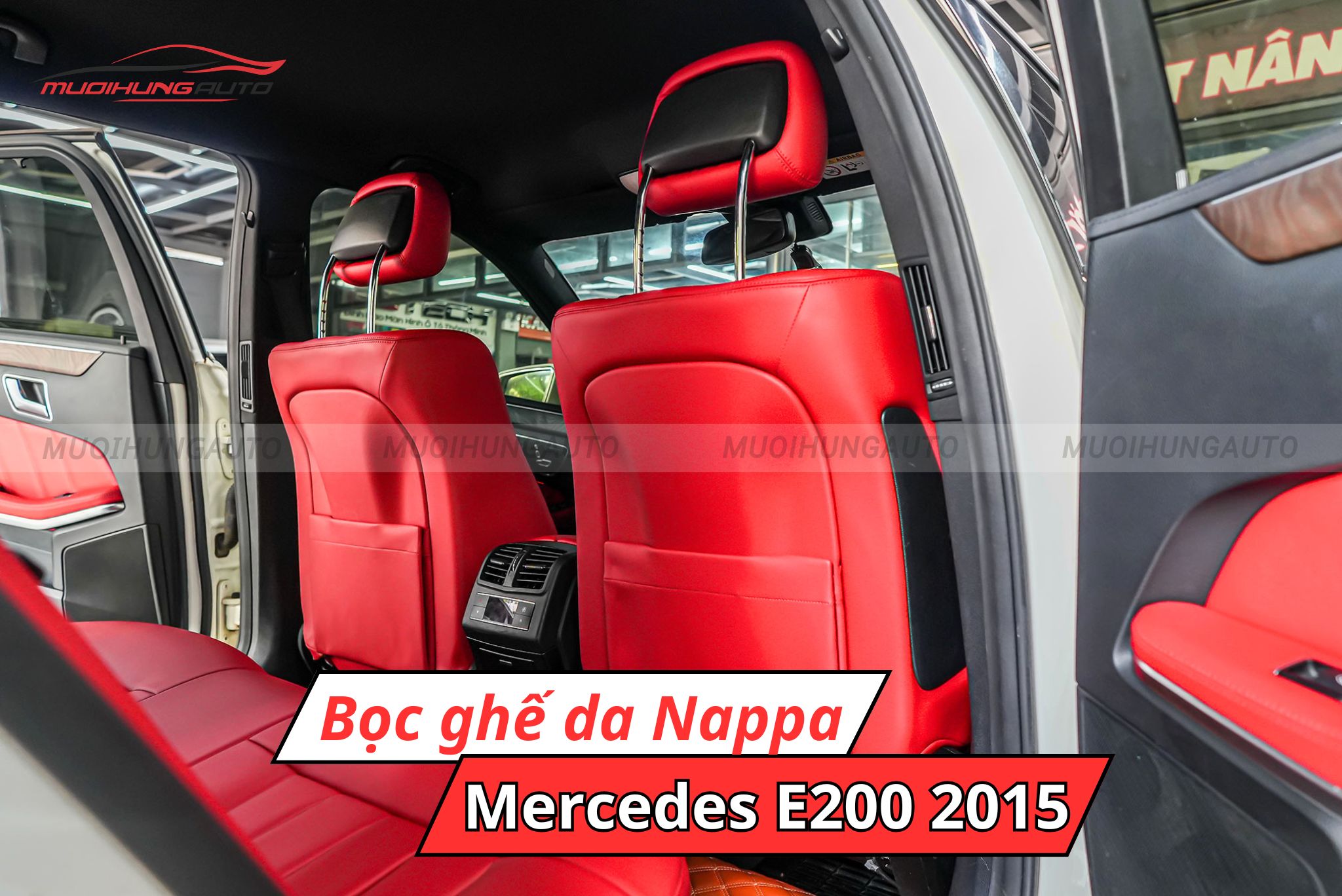 Bọc ghế da Nappa cho ô tô Mercedes E200 2015