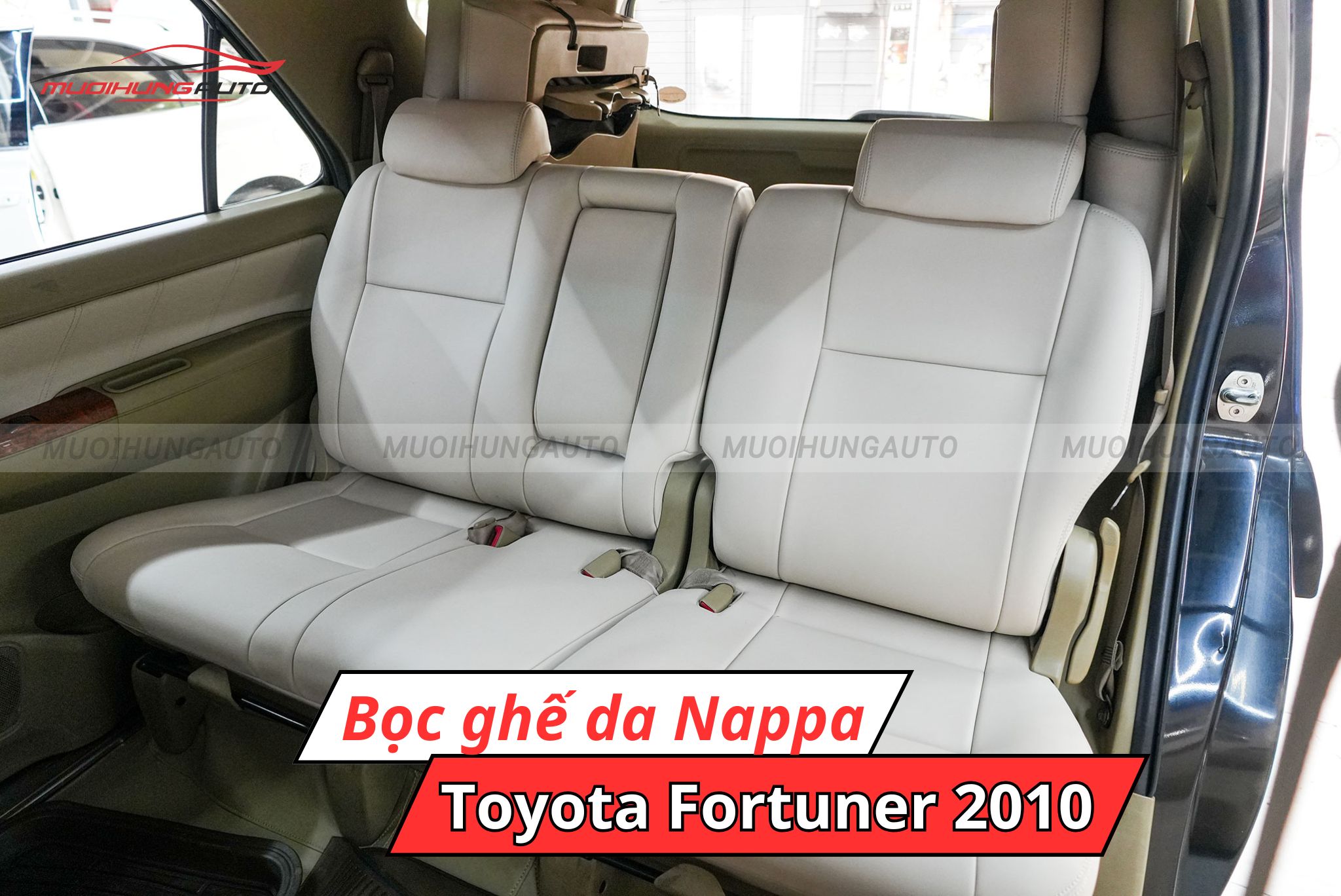 Bọc ghế da Nappa cho Toyota Fortuner 2010