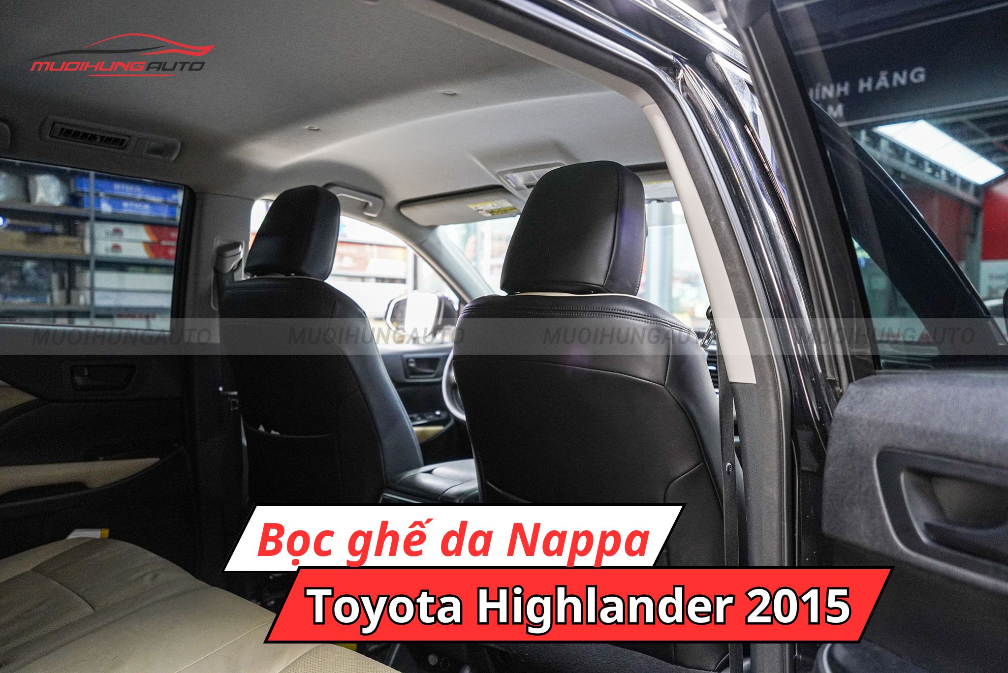 Bọc ghế da Nappa cho Toyota Highlander 2015