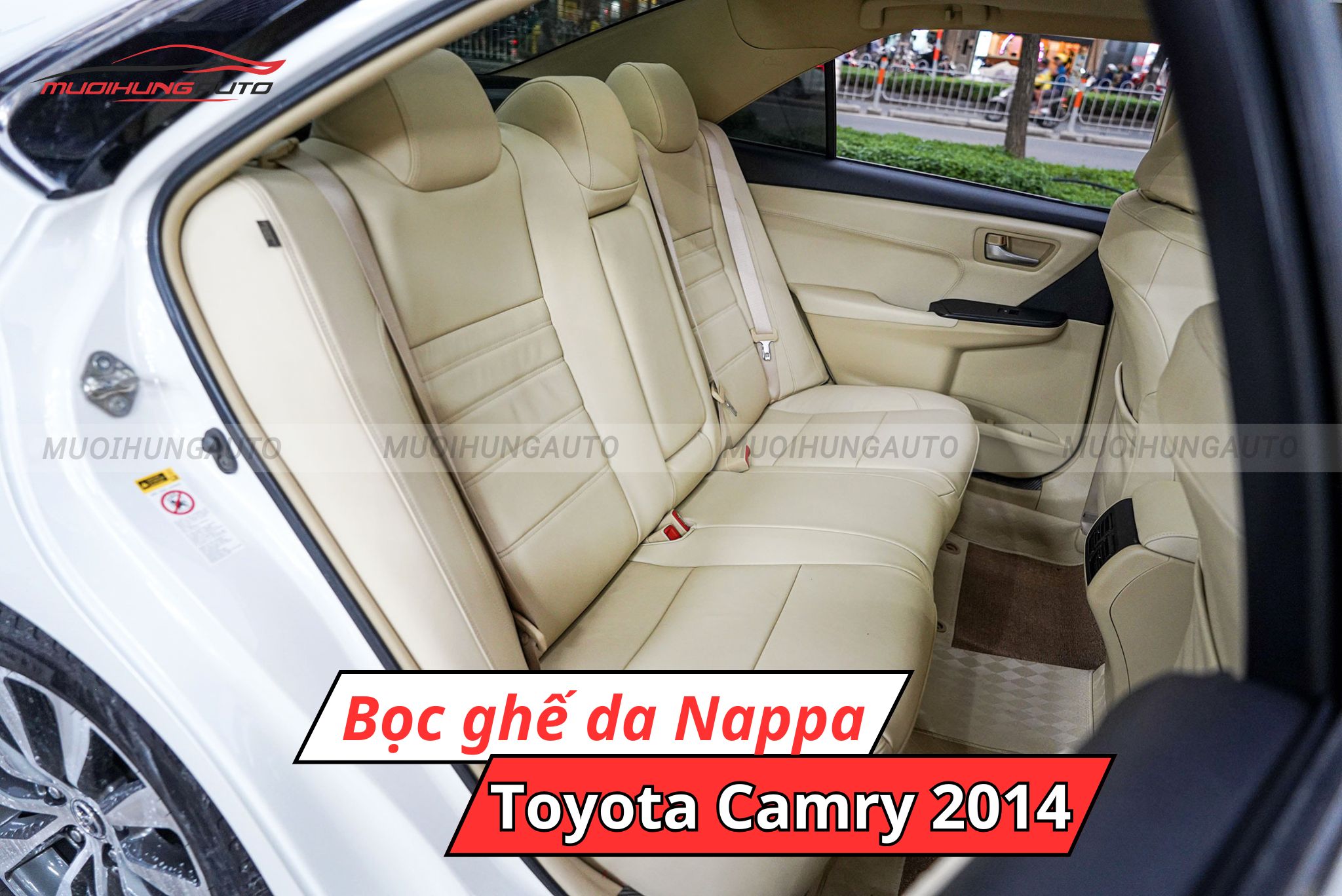 Bọc ghế da Nappa cho xe hơi Toyota Camry 2014