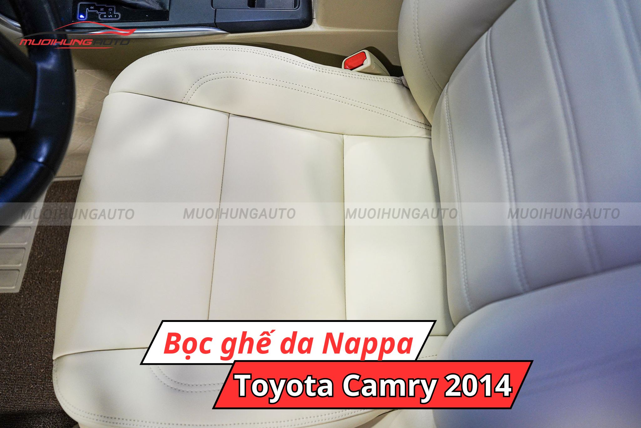 Bọc ghế da Nappa cho xe Toyota Camry 2014