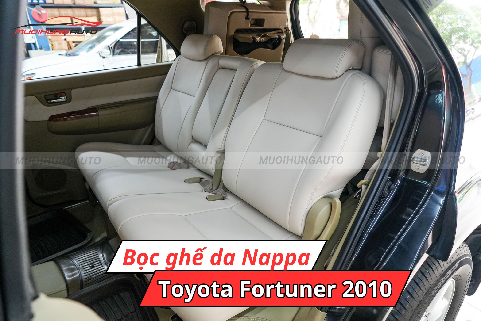 Bọc ghế da Nappa cho xe Toyota Fortuner 2010