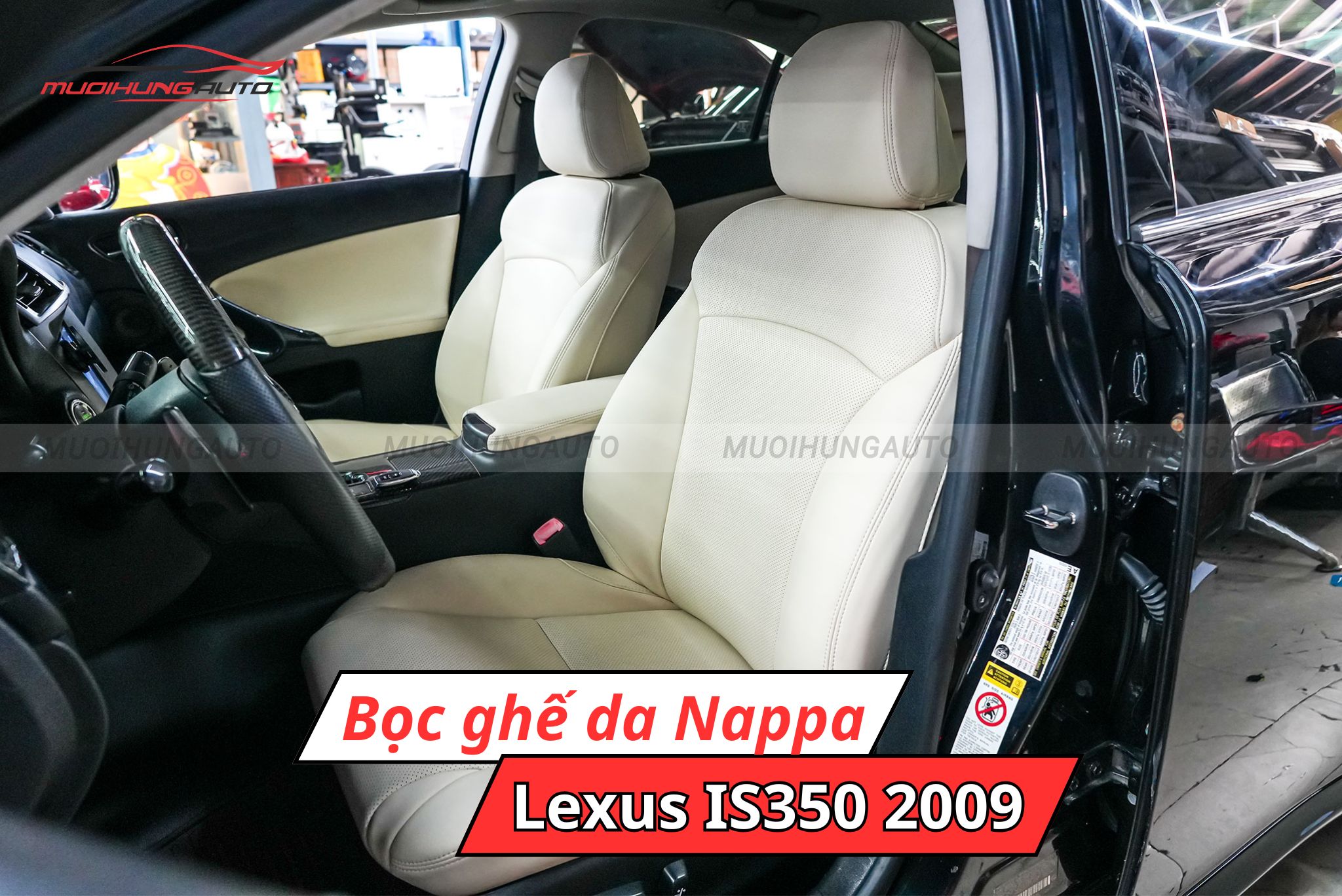 Bọc ghế da Nappa Lexus IS350 2009