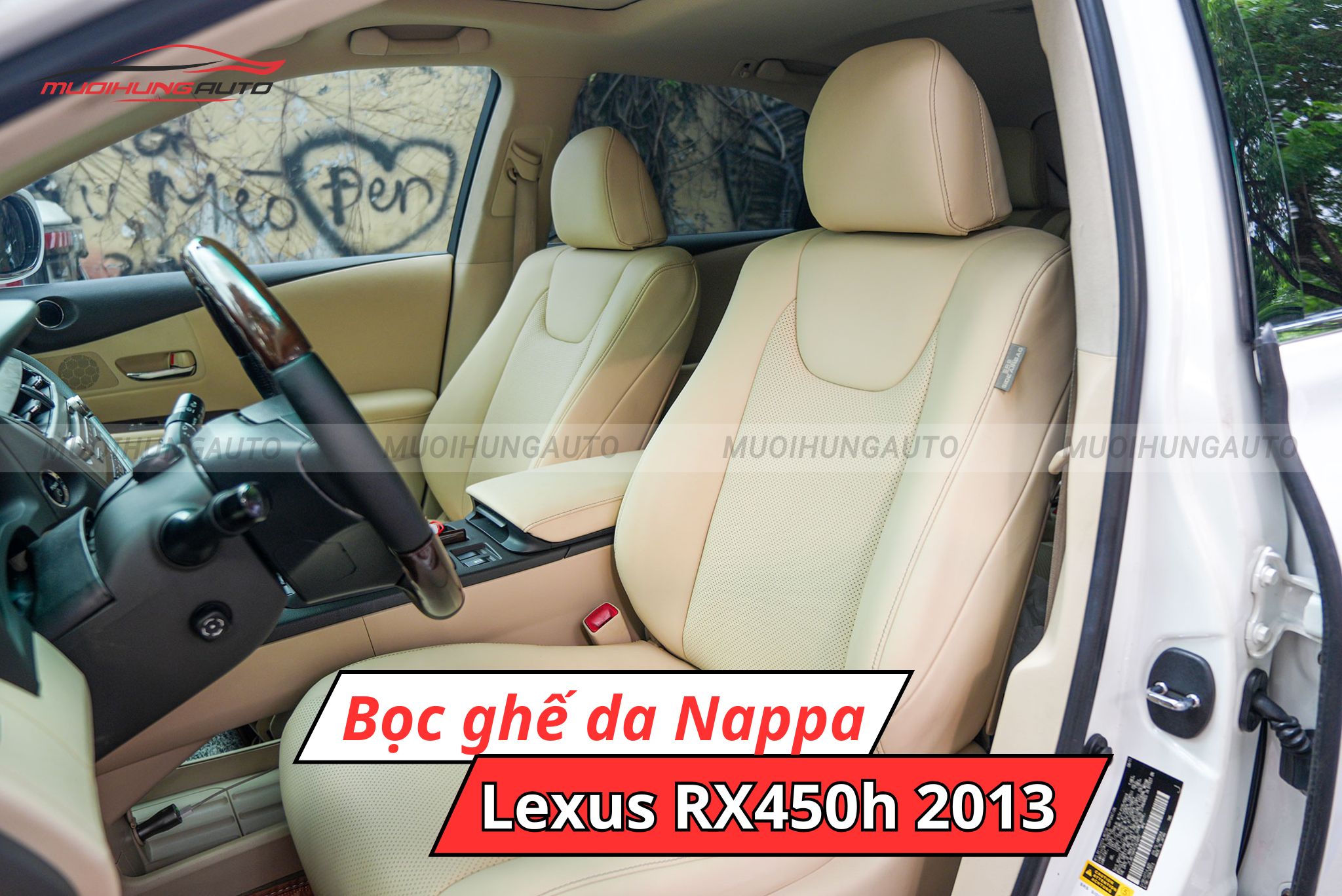 Bọc ghế da Nappa Lexus RX450h 2013
