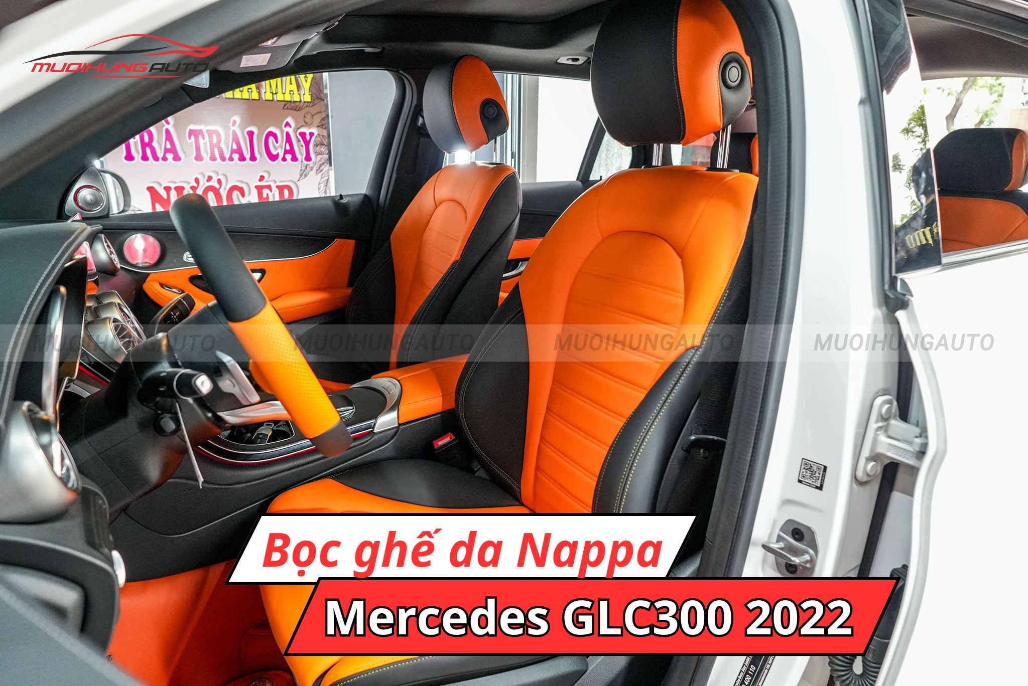 Bọc ghế da Nappa Mercedes GLC300 2022